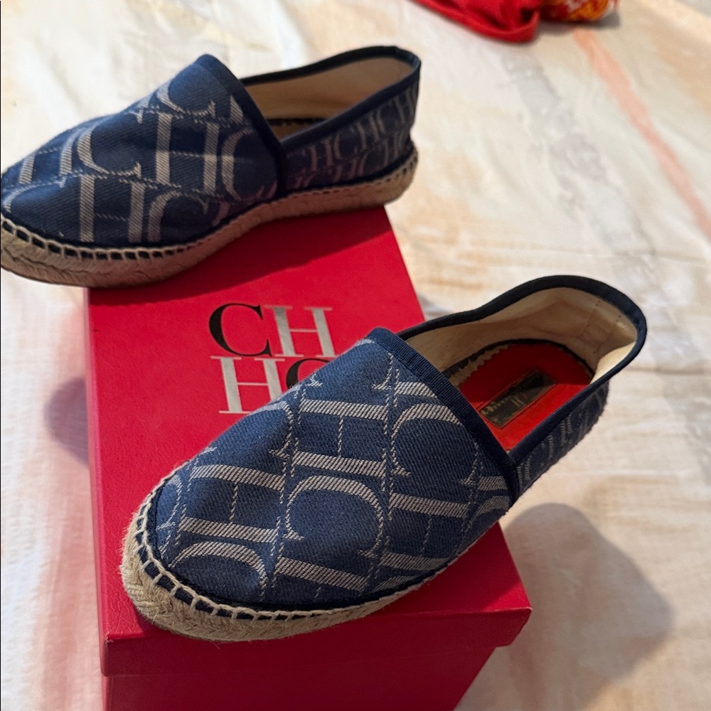 Carolina Herrera Blue Espadrilles